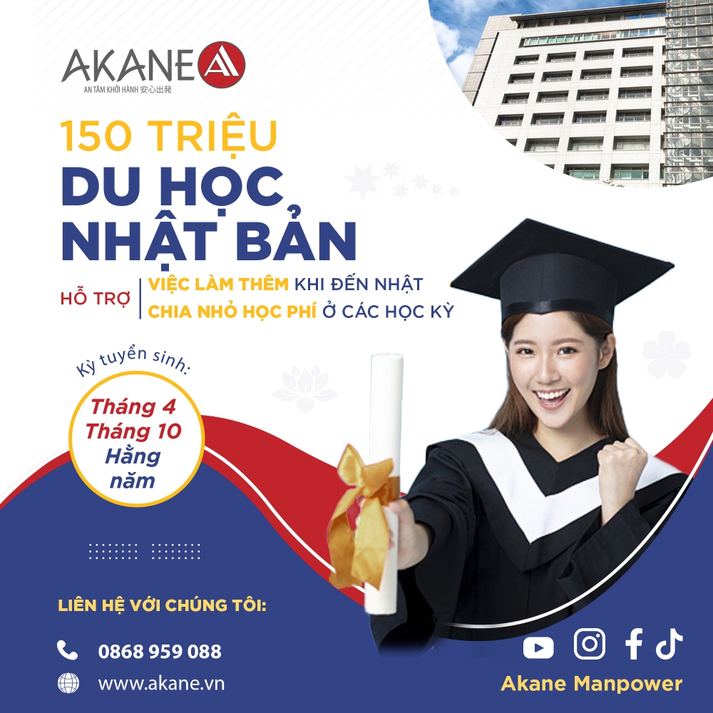 DU HỌC NHẬT BẢN TRỌN GÓI 150 TRIỆU
