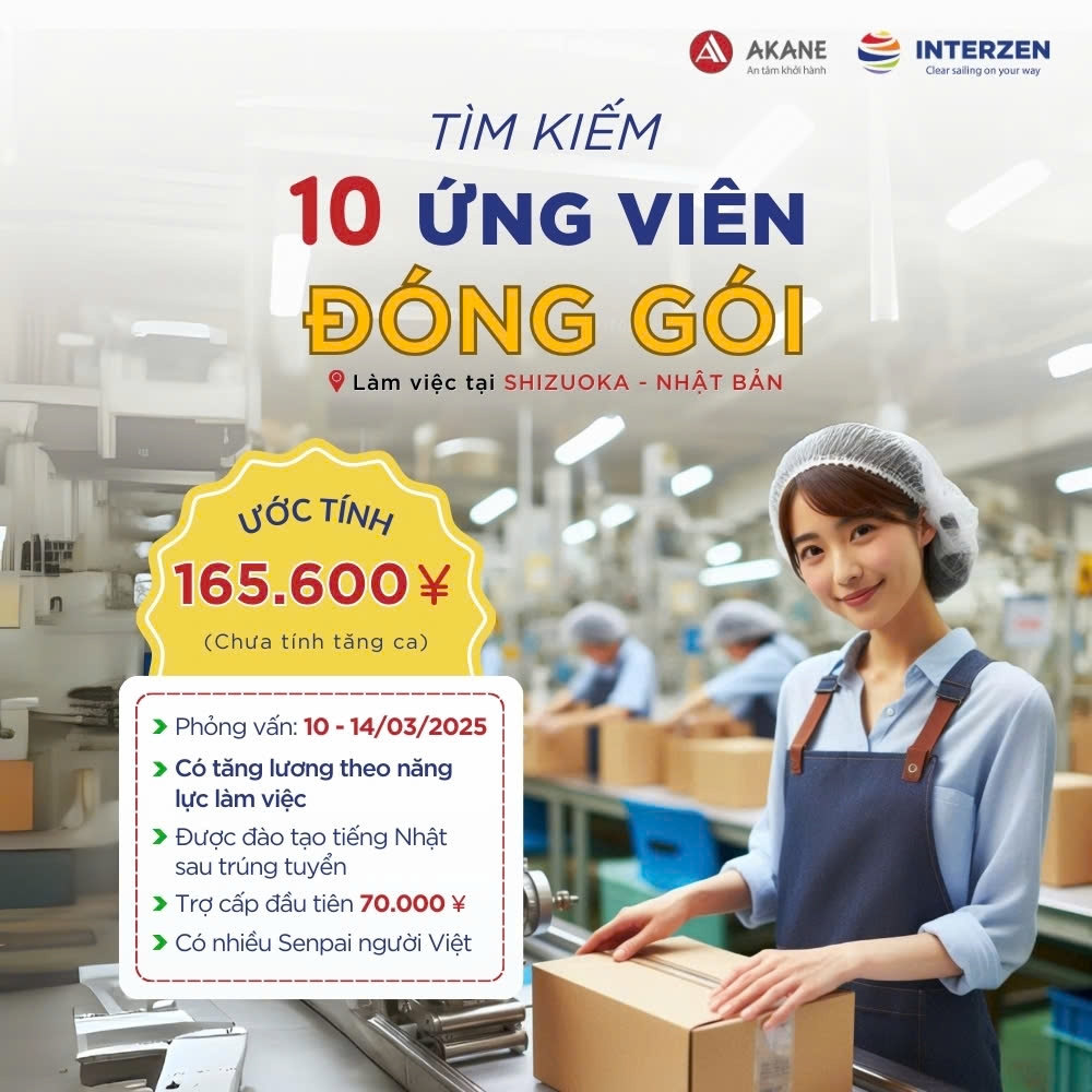 10 THỰC TẬP SINH ĐÓNG GÓI